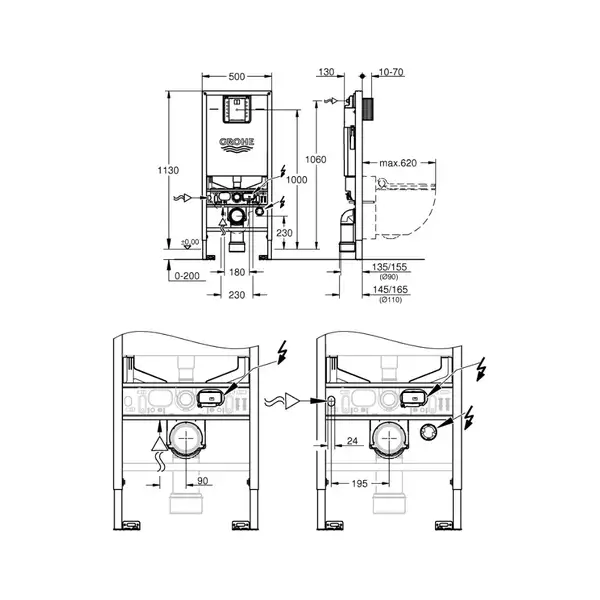 Grohe Rapid SLX Система инсталляции для унитаза (39596000)