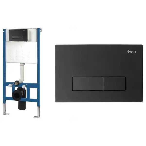 Інсталяція REA із чорною кнопкою H BLACK (REA-E3650)