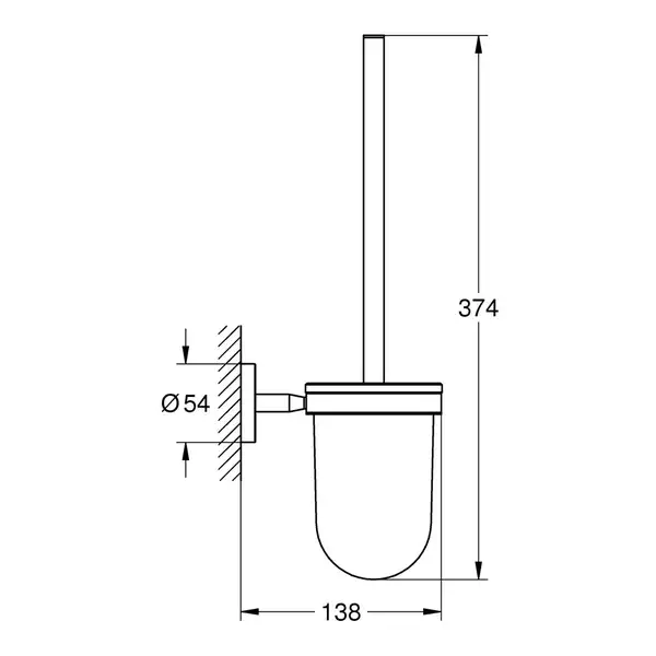 Йоршик підвісний Grohe QuickFix Start Cosmopolitan, хром  41169000