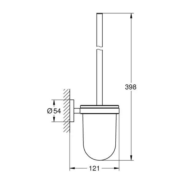 Йоршик підвісний Grohe QuickFix Start, суперсталь  41185DC0