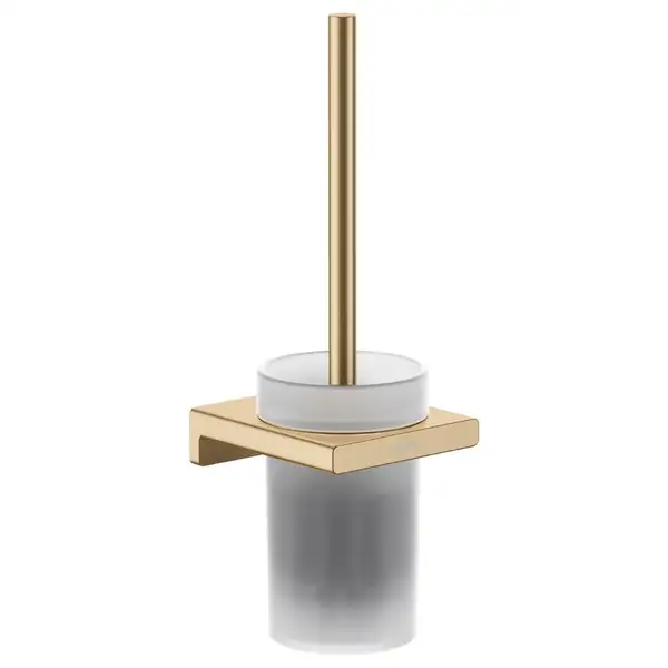 Ёршик подвесной Hansgrohe AddStoris, матовая бронза/стекло матовое (41752140) фото 1 Aquada.com.ua