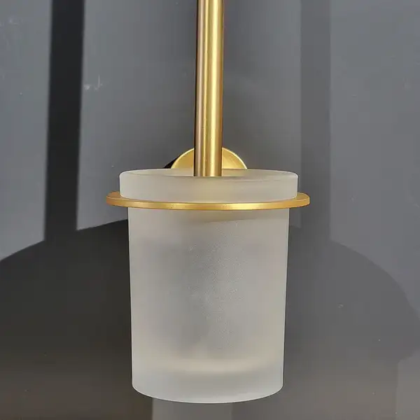 Щітка для унітазу Sonia Tecnoproject Brushed Gold 103х363х152 мм, золото матове (183524)
