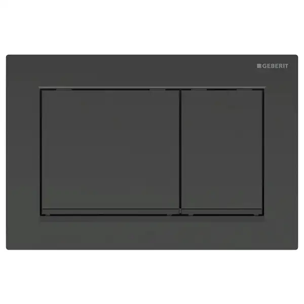 Geberit Omega 30 Клавіша змиву, чорний/чорний мат (115.080.DW.1)