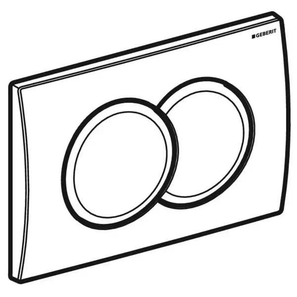 Geberit Delta 01 Клавиша смыва, альпийский белый (115.107.11.1)