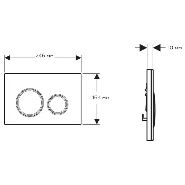 Geberit Sigma 60 Клавіша змиву, скло лава (115.640.JK.1)