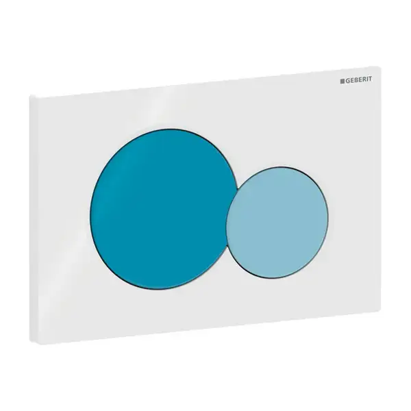 Geberit Sigma 01 Клавіша змиву, білий/синій глянець (115.770.SX.5)