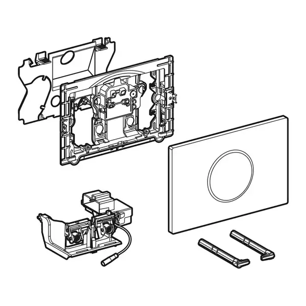 Geberit Sigma10 Клавіша змиву, сталь мат/полір (115.867.SN.5)