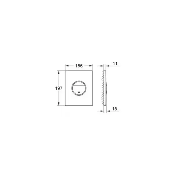 Накладна панель змиву для унітазу GROHE Ondus (38766000)