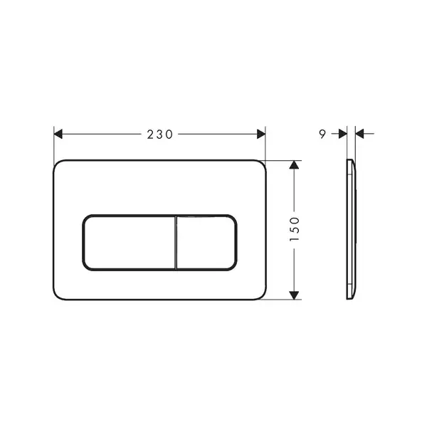 Hansgrohe iFrame Original Q Клавиша смыва, белая (66001450)