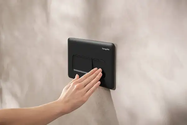 Hansgrohe iFrame Original Q Кнопка смыва, Matt Black (66001670)