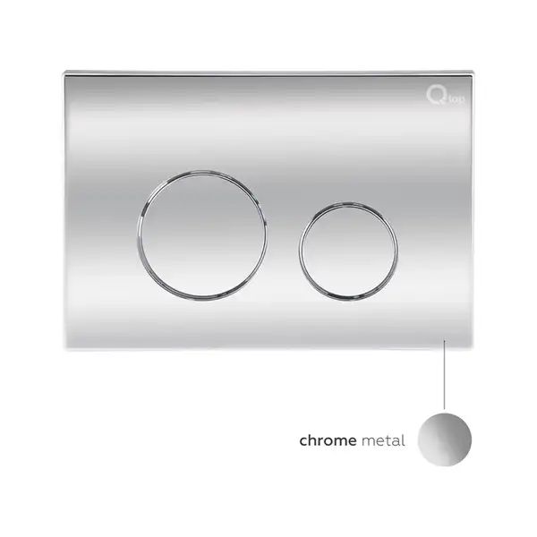 Qtap Nest Панель смыва для унитаза, хром (QT0111M11112CRM)