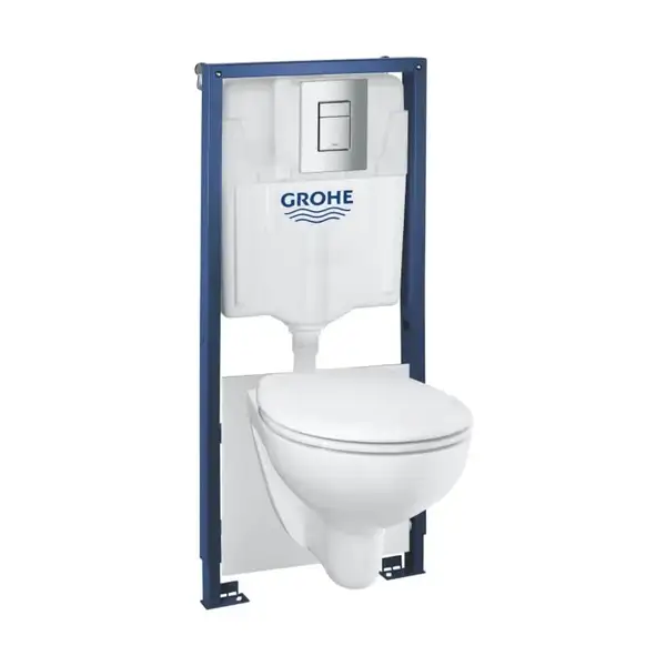 Інсталяція Grohe Rapid SL (5-в-1) комплект з унітазом Grohe Bau Ceramic + сидіння Soft Close  39586000