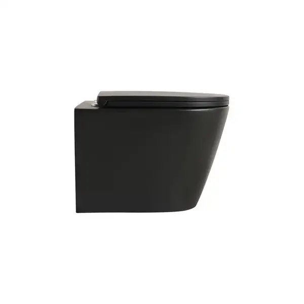 Комплект унітаз з інсталяцією для унітазу Mixxus Premium BEVEL-SET-2101 BLACK система змиву TORNADO (MP6669)