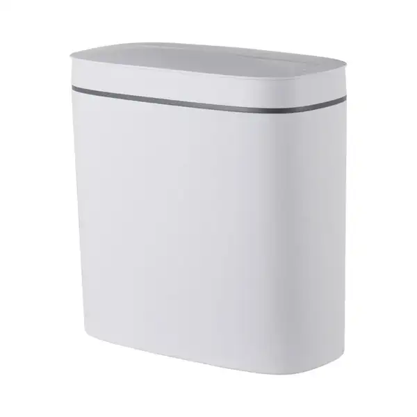 Відро для сміття сенсорне овальне Mixxus Flat-TC0109 White 9 л колір білий (MI7074)