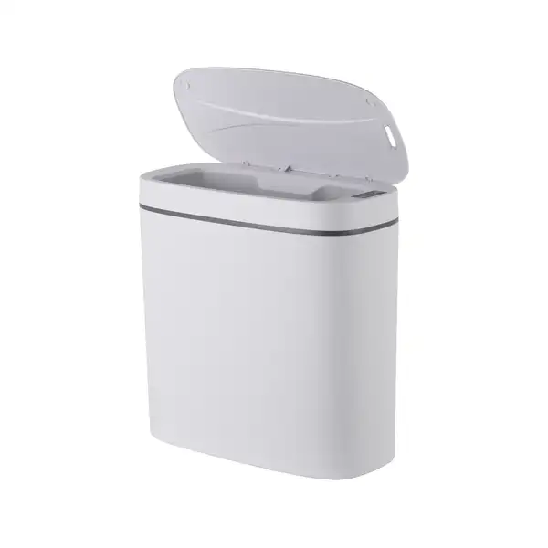 Відро для сміття сенсорне овальне Mixxus Flat-TC0109 White 9 л колір білий (MI7074)