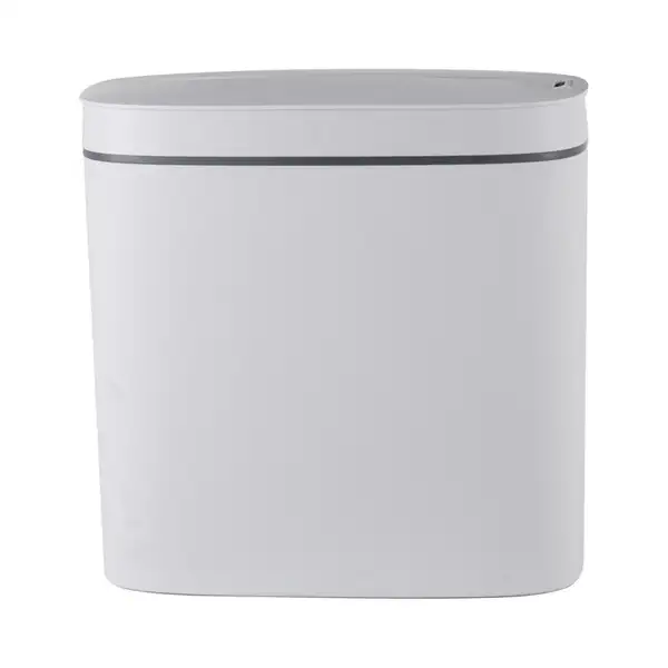 Відро для сміття сенсорне овальне Mixxus Flat-TC0109 White 9 л колір білий (MI7074)