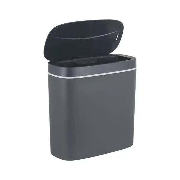 Відро для сміття сенсорне овальне Mixxus Flat-TC0109 Graphite 9 л колір графіт (MI7075)