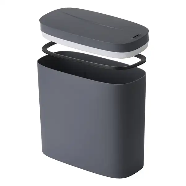 Відро для сміття сенсорне овальне Mixxus Flat-TC0109 Graphite 9 л колір графіт (MI7075)