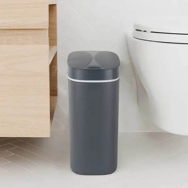 Відро для сміття сенсорне овальне Mixxus Flat-TC0109 Graphite 9 л колір графіт (MI7075)