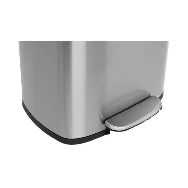 Відро для сміття з плавним закриттям прямокутне Mixxus Bevel-TC0112 SS Color 12л колір наржавійка ( (MI7087)