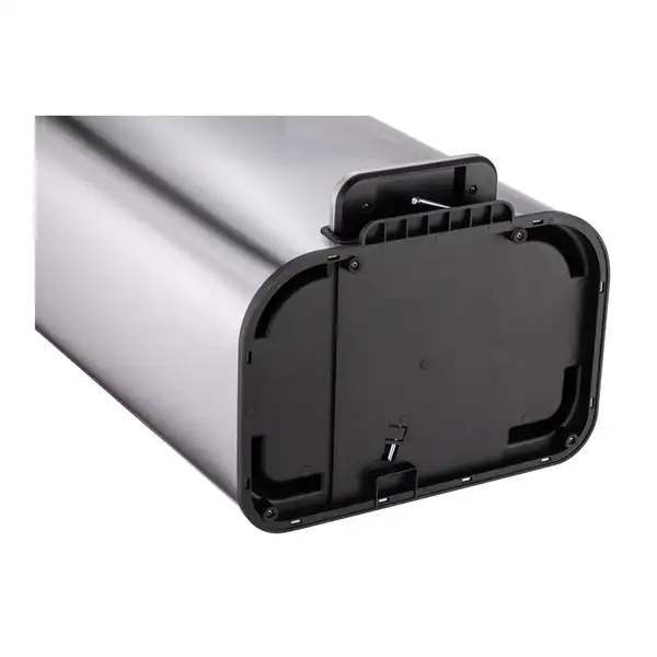 Відро для сміття з плавним закриттям прямокутне Mixxus Cubic-TC0112 SS Color 12л колір нержавійка ( (MI7089)
