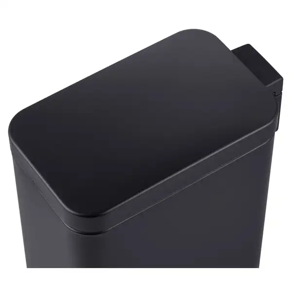 Відро для сміття з плавним закриттям прямокутне Mixxus Premium Quadro-TC0105 Black 5 л колір чорний (MI7061)