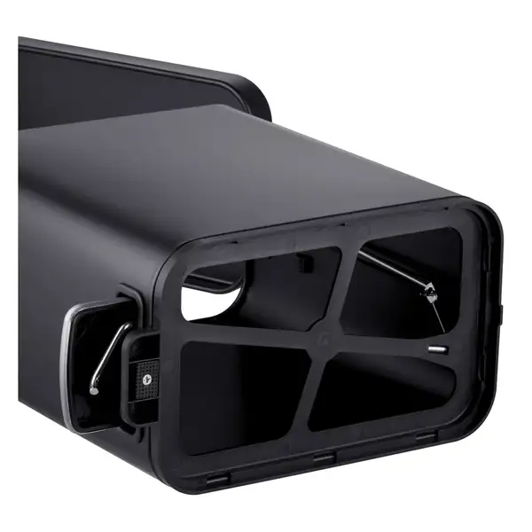 Відро для сміття з плавним закриттям прямокутне Mixxus Premium Quadro-TC0105 Black 5 л колір чорний (MI7061)