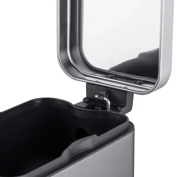 Відро для сміття з плавним закриттям прямокутне Mixxus Premium Quadro-TC0105 SS Color 5л колір нерж (MI7062)