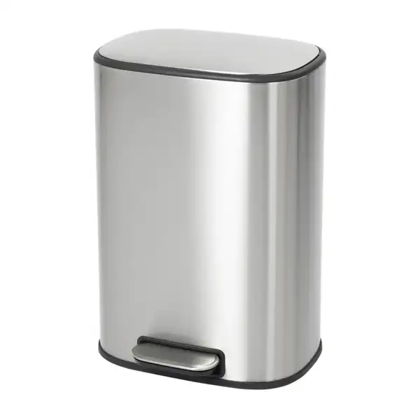 Відро для сміття з плавним закриттям овальне Mixxus Premium Diverse-TC0112 SS Color 12л колір наржа (MI7079)