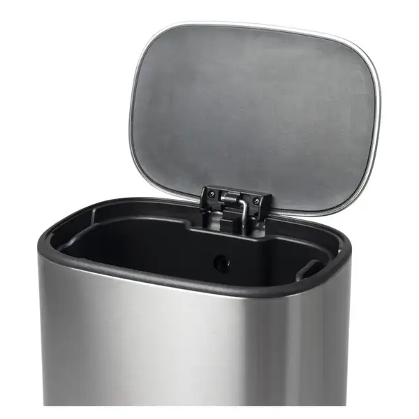 Відро для сміття з плавним закриттям овальне Mixxus Premium Diverse-TC0112 SS Color 12л колір наржа (MI7079)