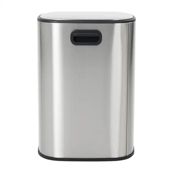Відро для сміття з плавним закриттям овальне Mixxus Premium Diverse-TC0112 SS Color 12л колір наржа (MI7079)