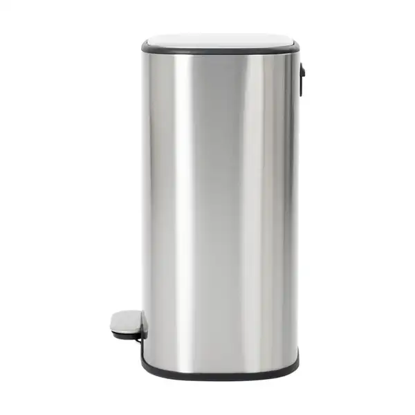 Відро для сміття з плавним закриттям овальне Mixxus Premium Diverse-TC0112 SS Color 12л колір наржа (MI7079)