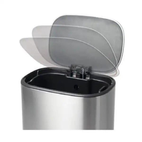 Відро для сміття з плавним закриттям овальне Mixxus Premium Diverse-TC0112 SS Color 12л колір наржа (MI7079)