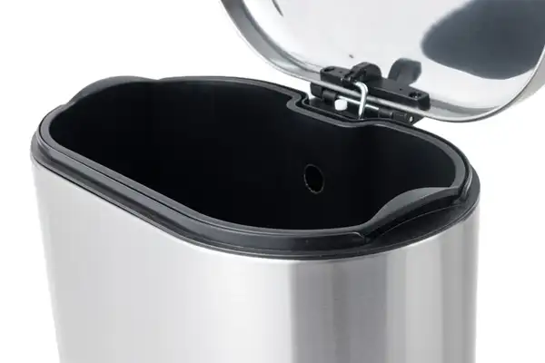 Відро для сміття з плавним закриттям овальне Mixxus Premium Strong-TC0105 SS Color 5л колір наржаві (MI7080)