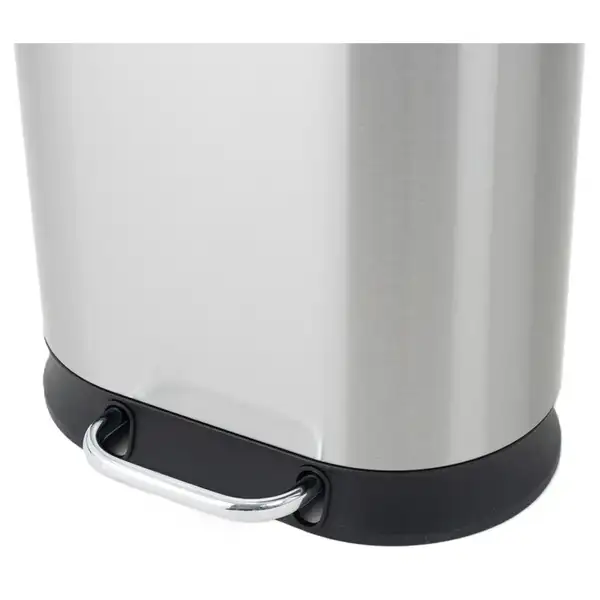 Відро для сміття з плавним закриттям овальне Mixxus Premium Strong-TC0105 SS Color 5л колір наржаві (MI7080)