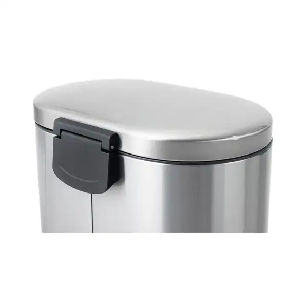 Відро для сміття з плавним закриттям овальне Mixxus Premium Strong-TC0105 SS Color 5л колір наржаві (MI7080)