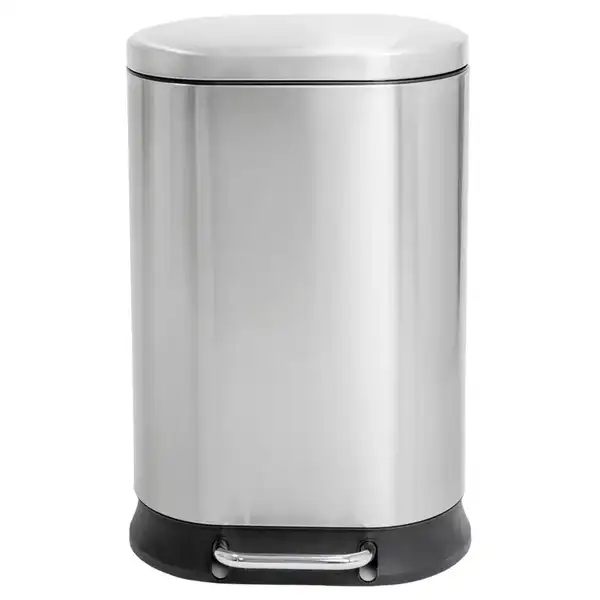 Відро для сміття з плавним закриттям овальне Mixxus Premium Strong-TC0120 SS Color 20л колір наржав (MI7081)