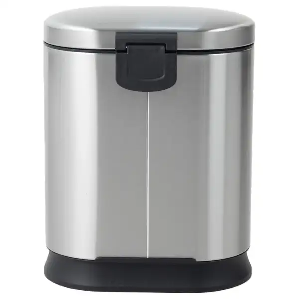 Відро для сміття з плавним закриттям овальне Mixxus Premium Strong-TC0120 SS Color 20л колір наржав (MI7081)
