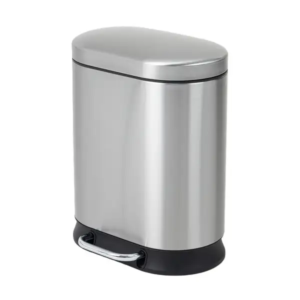 Відро для сміття з плавним закриттям овальне Mixxus Premium Strong-TC0120 SS Color 20л колір наржав (MI7081)