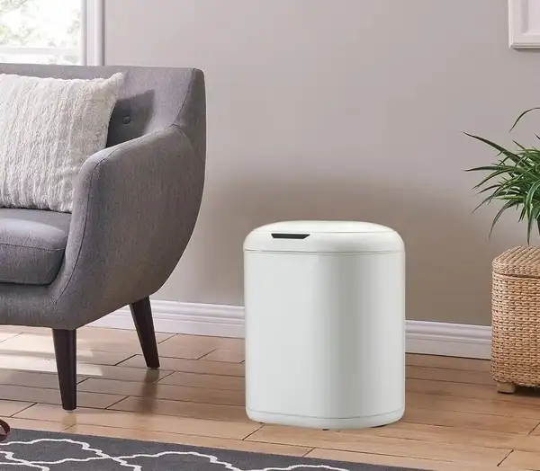 Відро для сміття сенсорне овальне Mixxus Premium Topper-TC0112 White 12л колір білий (MI7082)