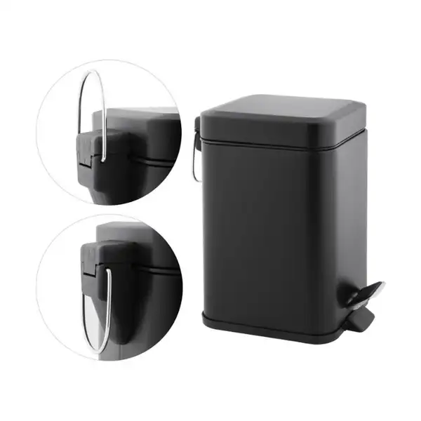 Корзина для мусора YOKA MUTI BLACK 3л. для ванной комнаты (CH.MUTI-BLK)