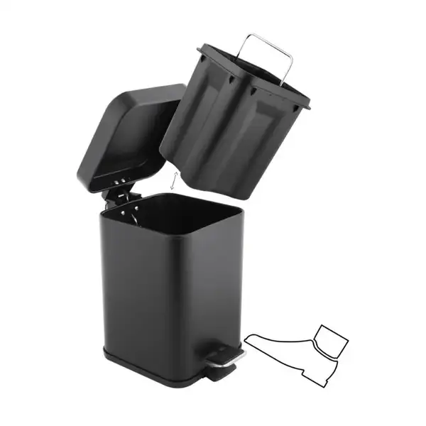 Корзина для мусора YOKA MUTI BLACK 3л. для ванной комнаты (CH.MUTI-BLK)