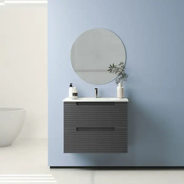 Комплект мебели 60 см Devit Acqua, серый матовый 088165G