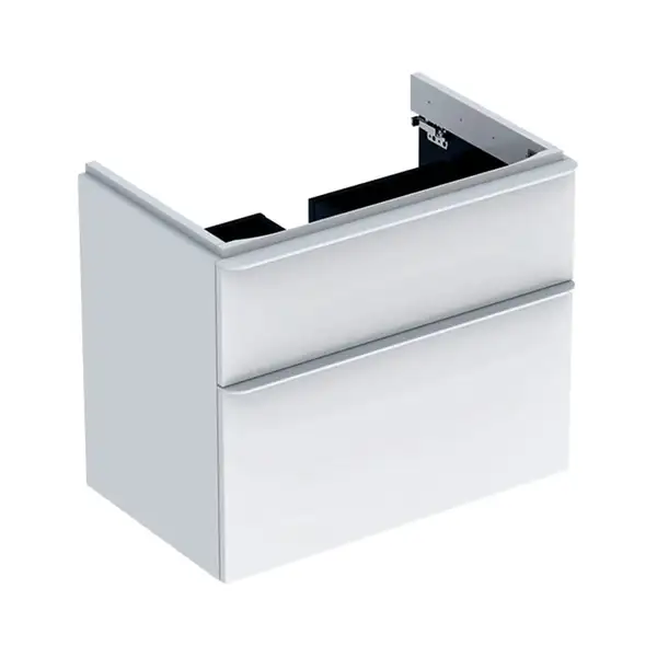 Geberit SMYLE Square тумба 73,4*61,7*47см, под умывальник, с 2мя ящичками, белый глянец (500.353.00.1)