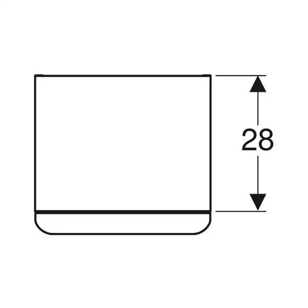 Шкафчик с одной дверцей, петли справа 36 х 32,6 х h60 см Geberit Smyle Square (500.359.JR.1)