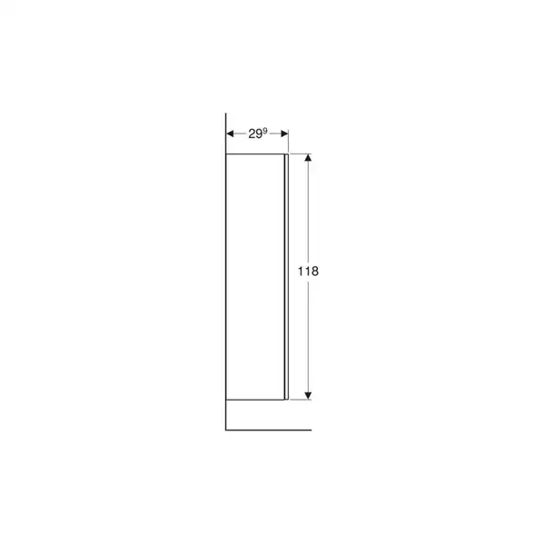 Пенал 36 х 29,9 х h118 см Geberit Smyle Square (500.361.JK.1)