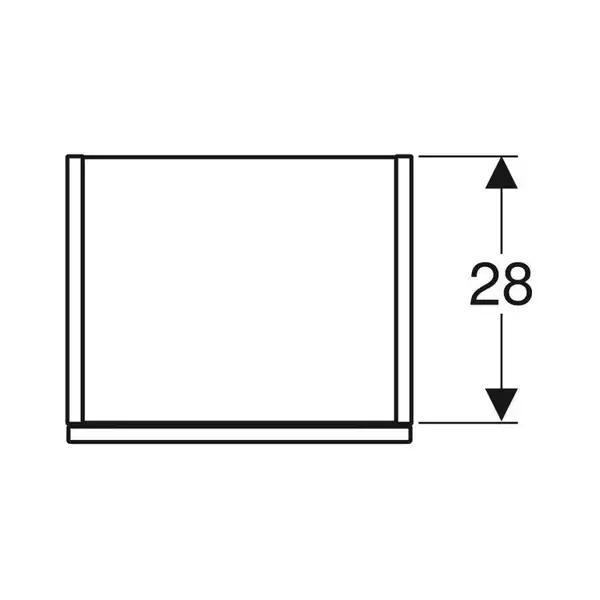 Пенал 36 х 29,9 х h118 см Geberit Smyle Square (500.361.JR.1)