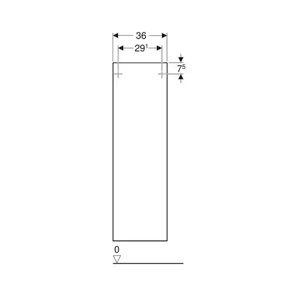 Пенал 36 х 29,9 х h118 см Geberit Smyle Square (500.361.JR.1)