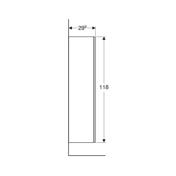 Пенал 36 х 29,9 х h118 см Geberit Smyle Square (500.361.JR.1)