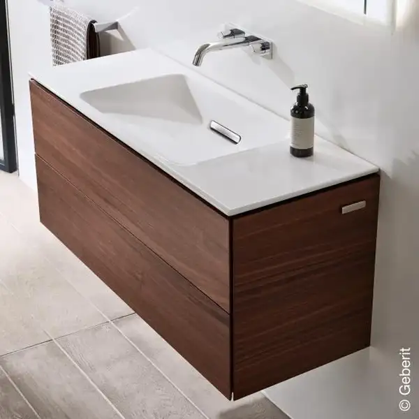 Тумба подвесная Geberit One 90 х 39,5 х h46,5 см, цвет - орех натуральный 500.385.00.1